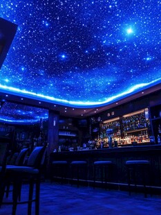 星空主题酒吧梦幻场景
