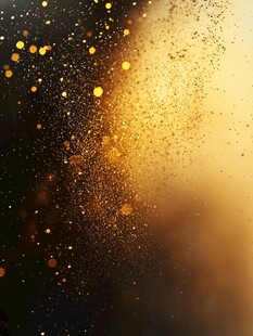 金色粒子梦幻背景特效