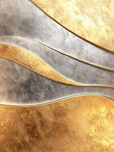 金属质感波浪纹理背景图