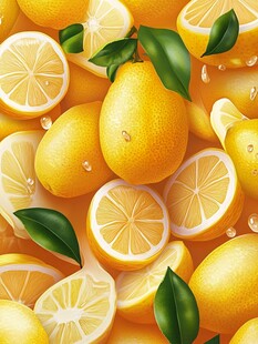 柠檬满溢的清新视觉盛宴