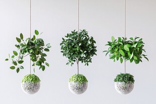 悬挂绿植盆栽展示