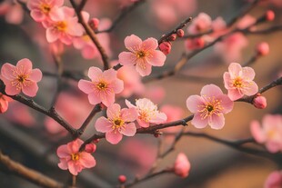 粉嫩桃花枝 尽显春日浪漫