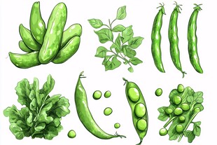 青嫩蔬菜集合图