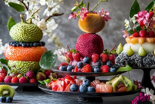 缤纷水果艺术摆盘盛宴