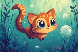 水下萌猫奇幻游