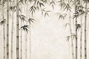 水墨竹林背景图