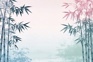 水墨竹林淡雅风光