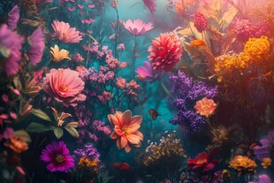 梦幻花海绽放绚烂色彩