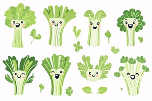 可爱卡通青菜表情包集合
