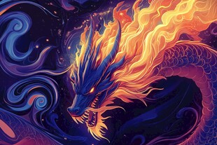 火焰神龙遨游奇幻宇宙