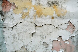 斑驳破旧墙面纹理特写