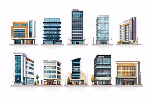 现代风格多样商业建筑集合