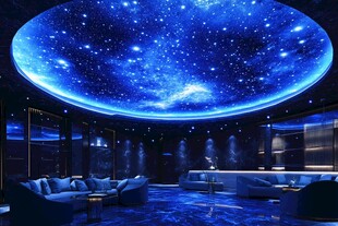 梦幻星空主题室内休闲空间