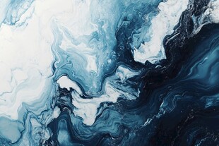 蓝白水墨风流体艺术纹理