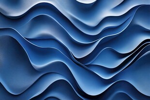 蓝色波浪纹理抽象背景图