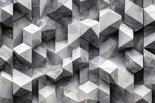 立体几何方块墙面纹理