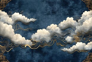 中式云纹背景图