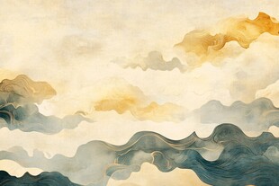 水墨云海意境图