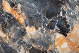 黑橙相间大理石纹理特写