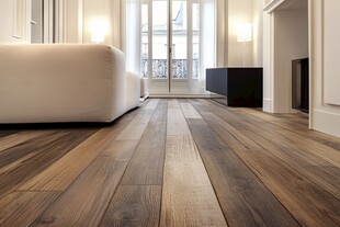 现代简约风客厅木地板展示