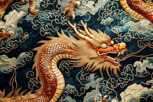 中式龙纹图案 彰显古典韵味