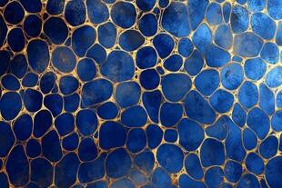 蓝色金纹马赛克纹理图案