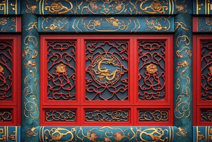 中式红窗尽显古典韵味