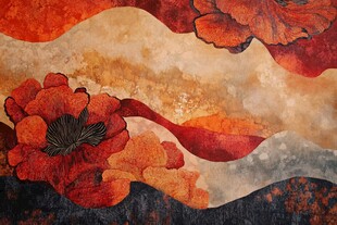抽象花卉艺术画作