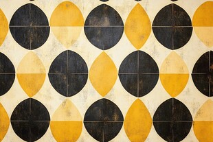 几何图案复古风瓷砖背景