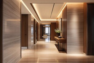 豪华现代风走廊室内景致