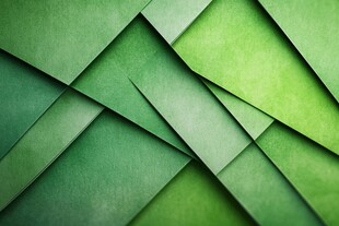 绿色几何拼接立体背景图