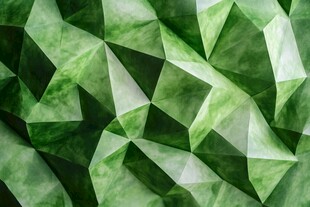 绿色多边形几何抽象背景