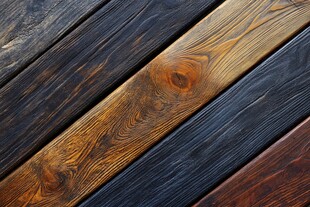 多彩木纹木板纹理特写