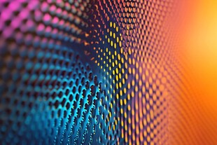 梦幻炫彩的科技感点阵图案