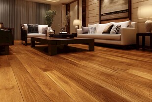 温馨现代风客厅木地板展示