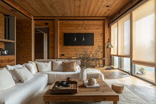 木质温馨客厅舒适家居风