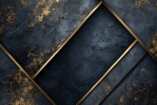 黑金质感几何框架背景图