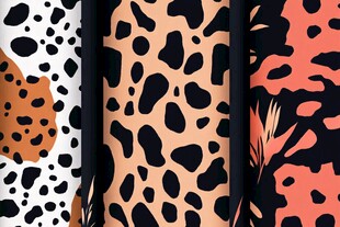 豹纹图案时尚面料设计