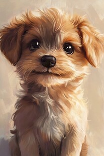 可爱萌趣小狗的动人瞬间