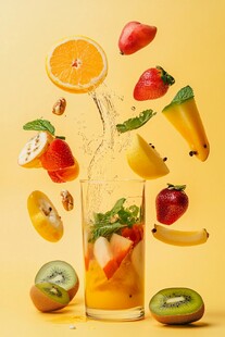 缤纷水果入杯 活力满溢