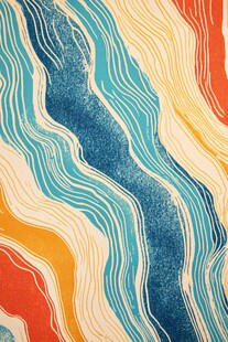 抽象波浪纹理艺术图案