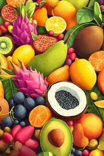 缤纷多彩的水果大集合