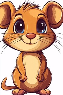 可爱卡通小老鼠形象