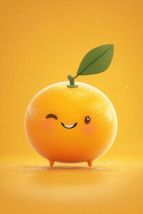 可爱橙子卡通形象