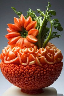 番茄雕刻艺术造型