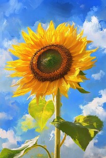 阳光下的灿烂向日葵