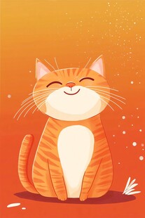 快乐橘猫的惬意时光