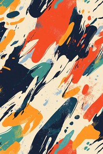 抽象泼墨风格艺术图案