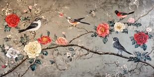 花鸟绘景 中式雅致风情