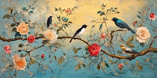 花鸟绘景 枝头的灵动之美